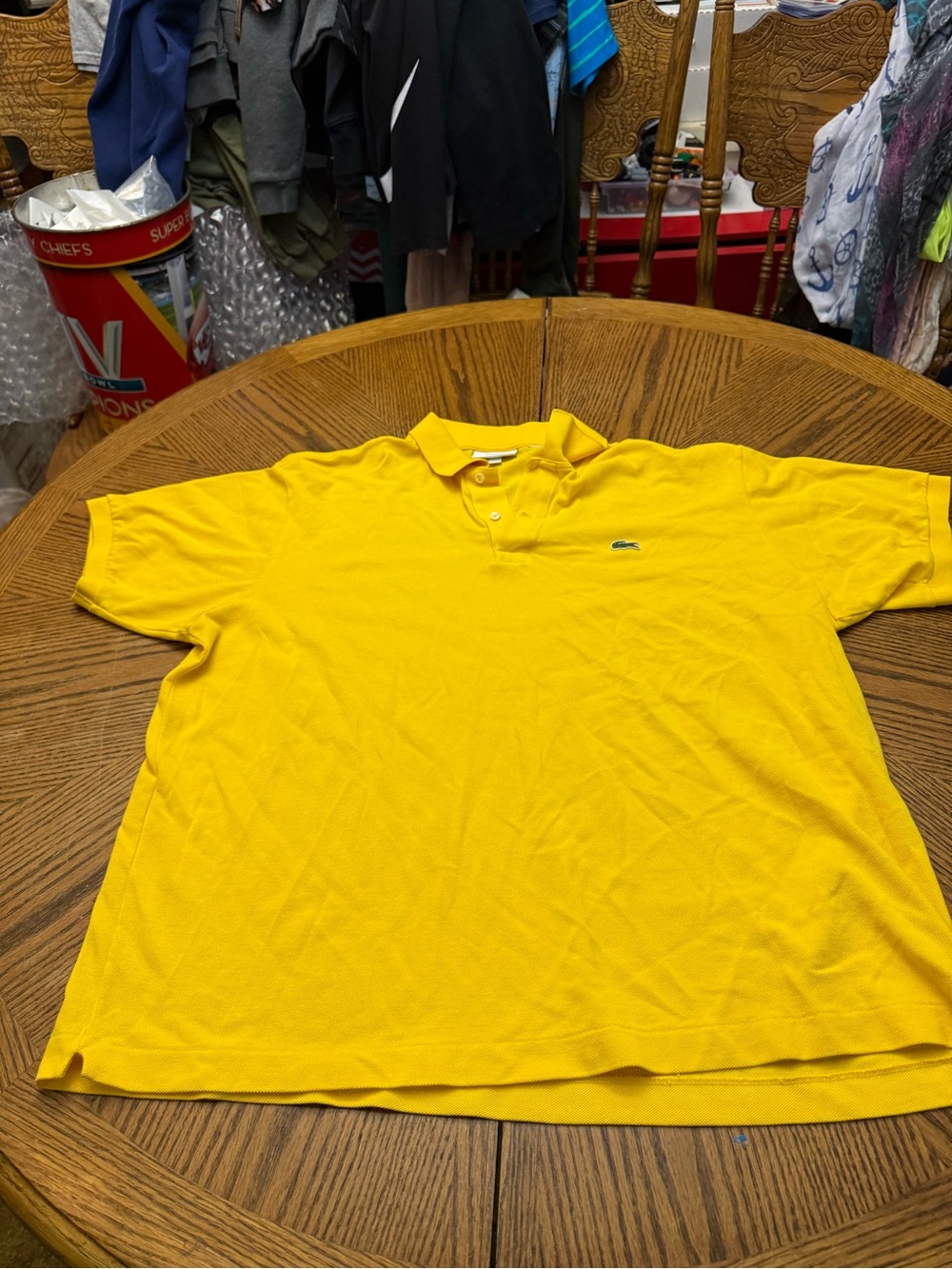 Lacoste Men's Bright Yellow Polo with Crocodile Logo